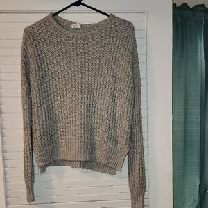 Cozy Women's Crew Neck Sweater - Beige